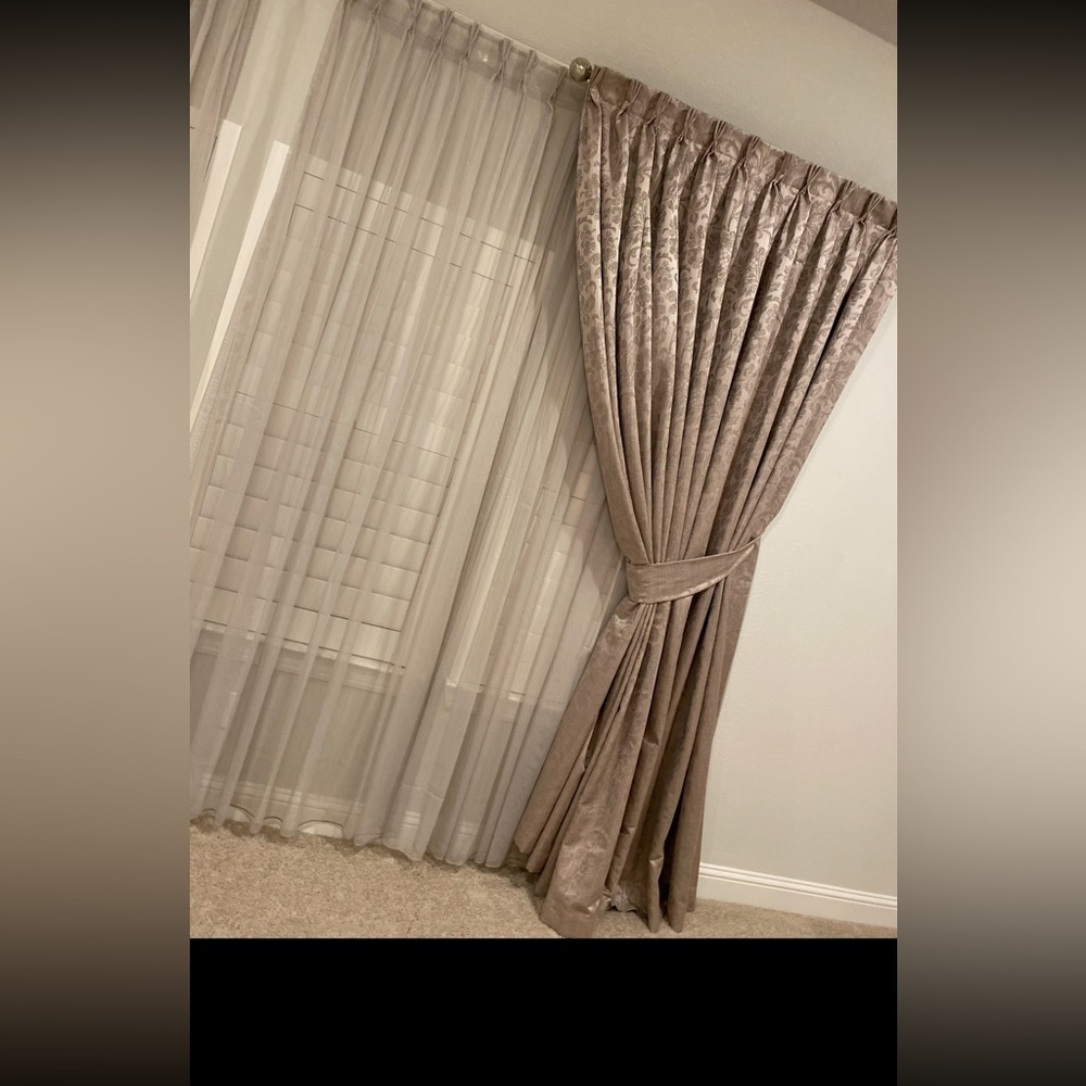 CUSTOM MADE DRAPES set of 2